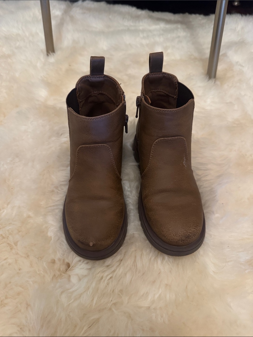GAP Men's Brown Leather Chelsea Boots